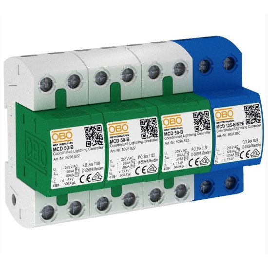 Обмежувач перенапруг OBO Bettermann (5096879) MCD 50-B 3+1
