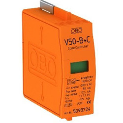 Змінна вставка OBO Bettermann (5093724) Тип I+II V50-B+C 0-280