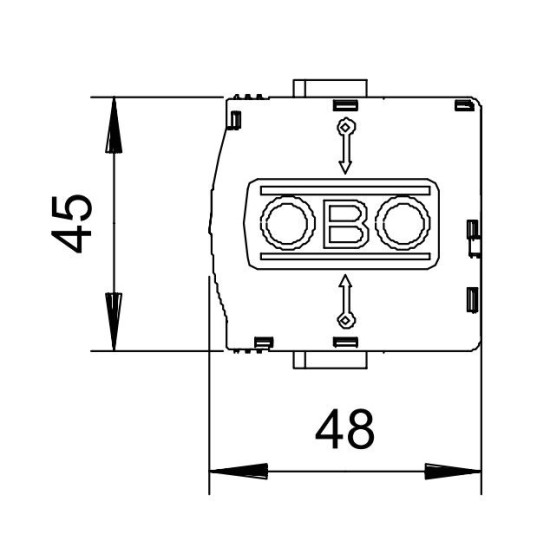 Змінна вставка OBO Bettermann (5097053) V25-B+C 0-280