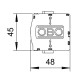 Змінна вставка OBO Bettermann (5097053) V25-B+C 0-280