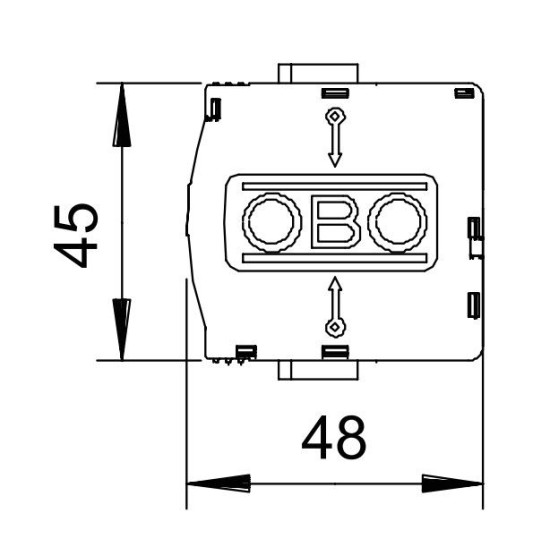 Змінна вставка OBO Bettermann (5099609) V20-C 0-280