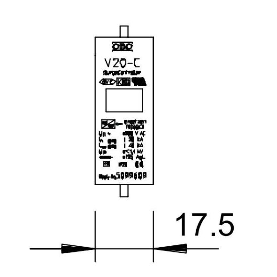 Змінна вставка OBO Bettermann (5099609) V20-C 0-280