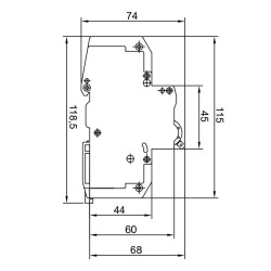 Автомат з незалежним розчіплювачем SEZ 121 C 125А VC (PR121C125А+VC)