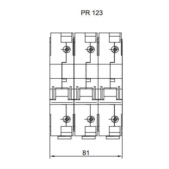 Триполюсний автомат SEZ 123 C 125А 3P (PR123C125А)
