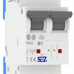 Двополюсний автомат SEZ 62 B 1А 2P (PR62B1А)