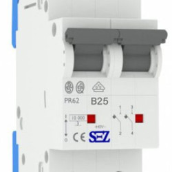 Двополюсний автомат SEZ 62 B 25А 2P (PR62B25А)