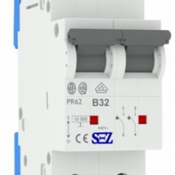 Двополюсний автомат SEZ 62 B 32А 2P (PR62B32А)