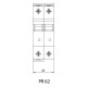 Двополюсний автомат SEZ 62 B 32А 2P (PR62B32А)