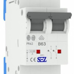 Двополюсний автомат SEZ 62 B 63А 2P (PR62B63А)