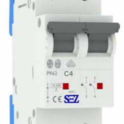 Двополюсний автомат SEZ 62 C 4А 2P (PR62C4A)