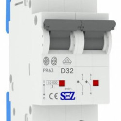 Двополюсний автомат SEZ 62 D 32А 2P (PR62D32А)