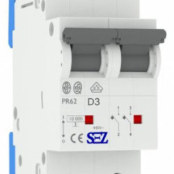 Двополюсний автомат SEZ 62 D 3А 2P (PR62D3А)