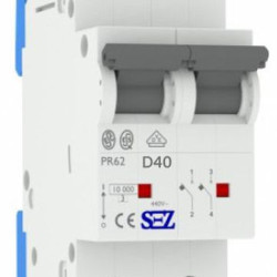 Двополюсний автомат SEZ 62 D 40А 2P (PR62D40А)