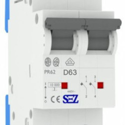 Двополюсний автомат SEZ 62 D 63А 2P (PR62D63А)