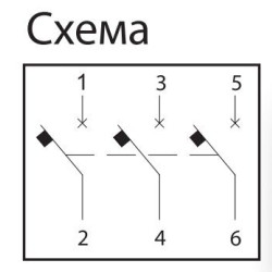 Триполюсний автомат SEZ 63 B 1А 3P (PR63B1А)