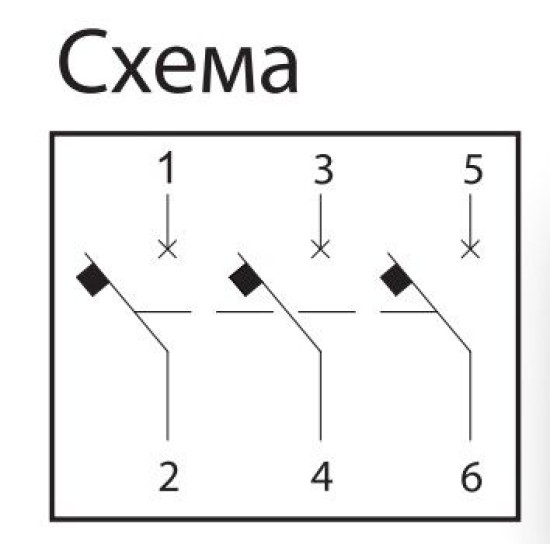 Триполюсний автомат SEZ 63 C 50А 3P (PR63C50А)