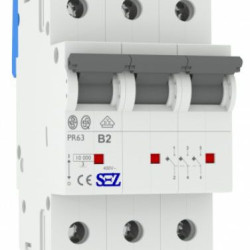 Триполюсний автомат SEZ 63 B 2А 3P (PR63B2А)