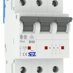 Триполюсний автомат SEZ 63 B 50А 3P (PR63B50А)