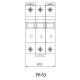 Триполюсний автомат SEZ 63 C 20А 3P (PR63C20А)