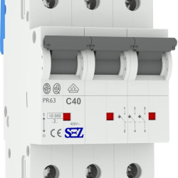 Триполюсний автомат SEZ 63 C 40А 3P (PR63C40А)