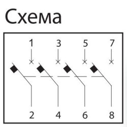Чотирьохполюсний автомат SEZ 64 C 40А 4P (PR64C40А)