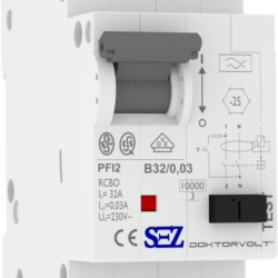 Диф автомат SEZ PFI2 B 32A/0,03A (PFI2В_32A/0,03A)