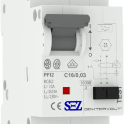 Диф автомат SEZ PFI2 C 20A/0,03A (PFI2C_20A/0,03A)