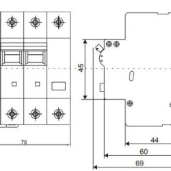 Диф автомат SEZ PFI4 C 40A/0,03A (PFI4C_40A/0,03A)