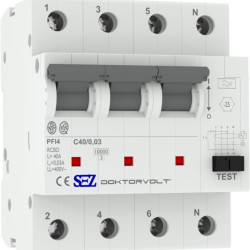 Диф автомат SEZ PFI4 C 40A/0,03A (PFI4C_40A/0,03A)