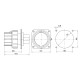 Настінна силова вилка Sez IRG6343