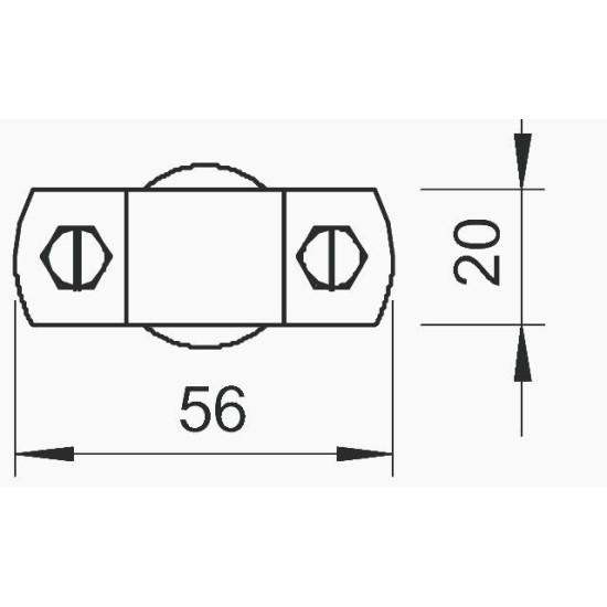 Тримач блискавкоприймача OBO Bettermann (5412609) 16мм Galvanised G (5-10 мкм)