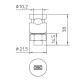 Контактний болт OBO Bettermann (5304172) 5001 N-CU з міді