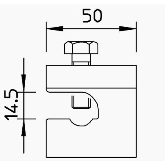 Затискач швидкого з'єднання OBO Bettermann (5014468) VARIO для армування FT (40-60 мкм)