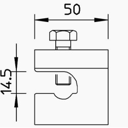 Затискач швидкого з'єднання OBO Bettermann (5014476) VARIO для армування FT (40-60 мкм)