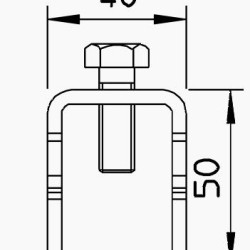 Затискач швидкого з'єднання OBO Bettermann (5014468) VARIO для армування FT (40-60 мкм)