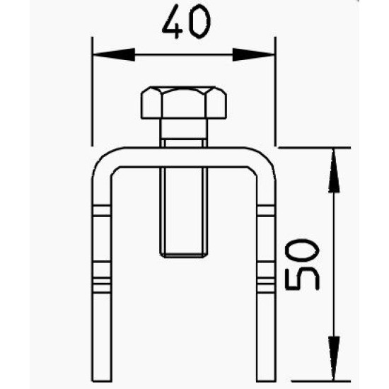 Затискач швидкого з'єднання OBO Bettermann (5014468) VARIO для армування FT (40-60 мкм)