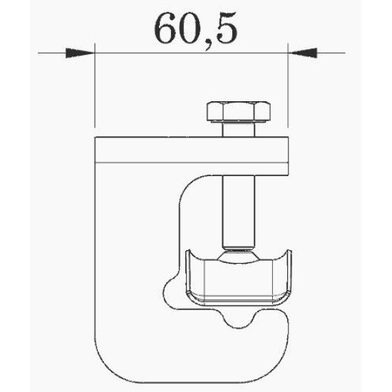 Затискач швидкого з'єднання OBO Bettermann (5014469) VARIO для армування FT (40-60 мкм)