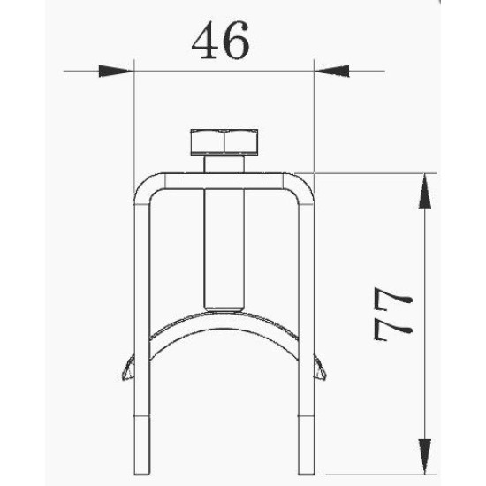 Затискач швидкого з'єднання OBO Bettermann (5014469) VARIO для армування FT (40-60 мкм)
