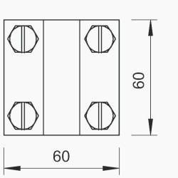 Хрестовий з'єднувач OBO Bettermann (5312655) 252 8-10XFL30 FT FT (40-60 мкм)