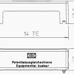 Кришка для шини вирівнювання потенціалів OBO Bettermann (5015707) з поліетилену