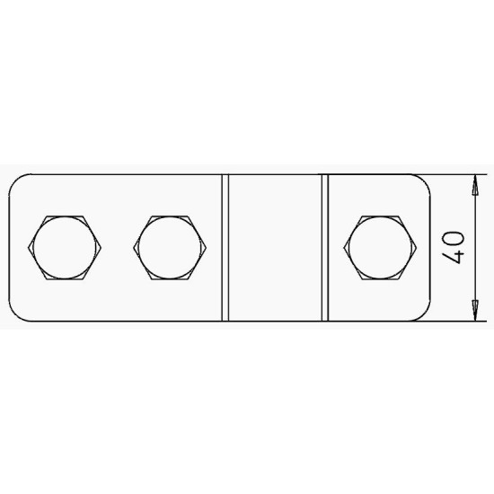 З'єднувач OBO Bettermann (5001366) Rd8-10 FL40 до заземлення шпильки OMEX D = 20мм VA з нержавіючої сталі