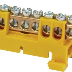 Шина заземлення з гвинтовим затискачем SEZ 12/Zт-4053 жовтий