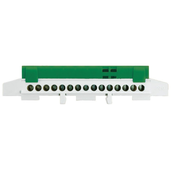 Шина заземлення SEZ E 4173-15/Z IP20 (E.4173-15/Z) зелена