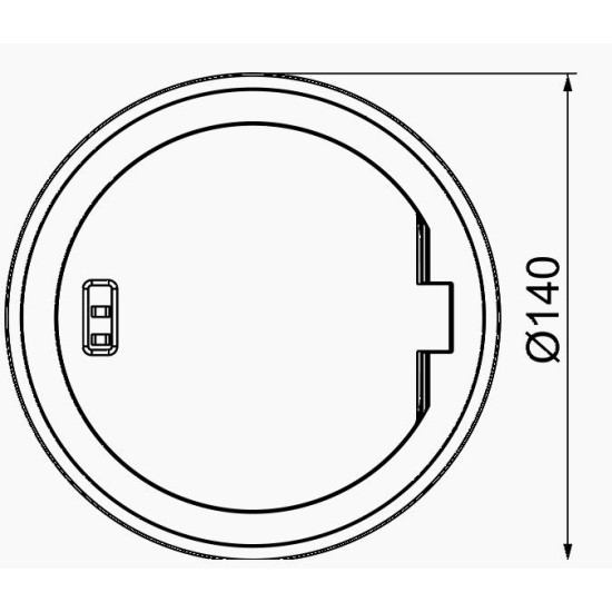 Кришка лючка у фальшпідлогу OBO Bettermann (7408852) GES R2 CuZn з блокуванням IP66