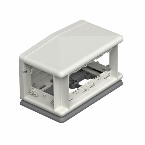 Підлоговий розетковий бокс OBO Bettermann (7408304) T4L на 5 постів 45x45