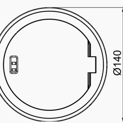 Оцинкована кришка люка OBO Bettermann (7408856) GES R2 Cr із блокуванням IP66