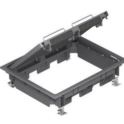Розетковий люк OBO Bettermann (7405260) GES6DB на 9 постів 45x45 та 199х252мм (додатково 3х UT3)