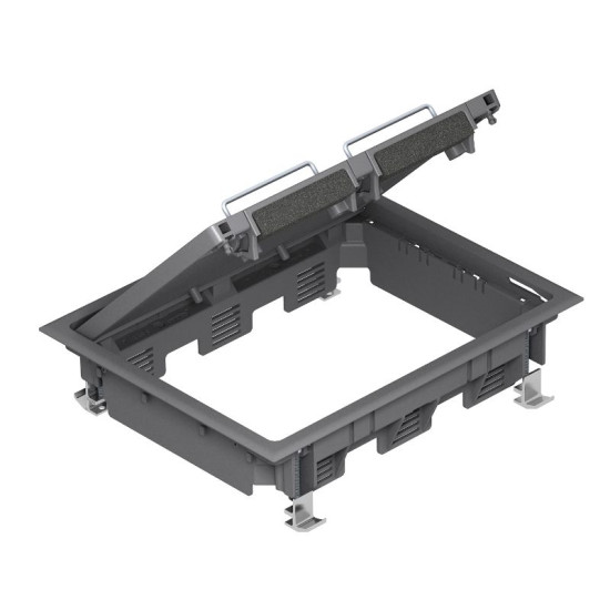 Розетковий люк OBO Bettermann (7405260) GES6DB на 9 постів 45x45 та 199х252мм (додатково 3х UT3)