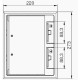 Розетковий люк OBO Bettermann (7405260) GES6DB на 9 постів 45x45 та 199х252мм (додатково 3х UT3)