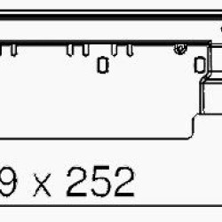 Розетковий люк OBO Bettermann (7405308) GES6 на 9 постів 45x45 199х252мм (додатково 3х UT3)